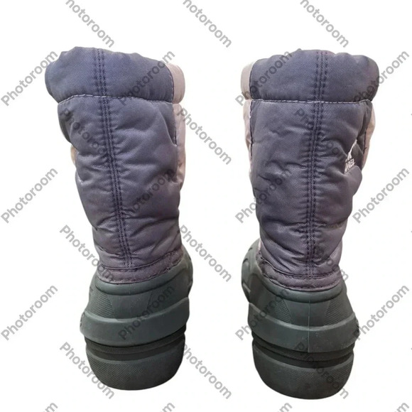 SOREL Youth Size 11 Snow Boots Waterproof Insulated Pink Purple Winter - Picture 4 of 6